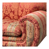 Divano due posti in tessuto broccato anni ’50 vintage