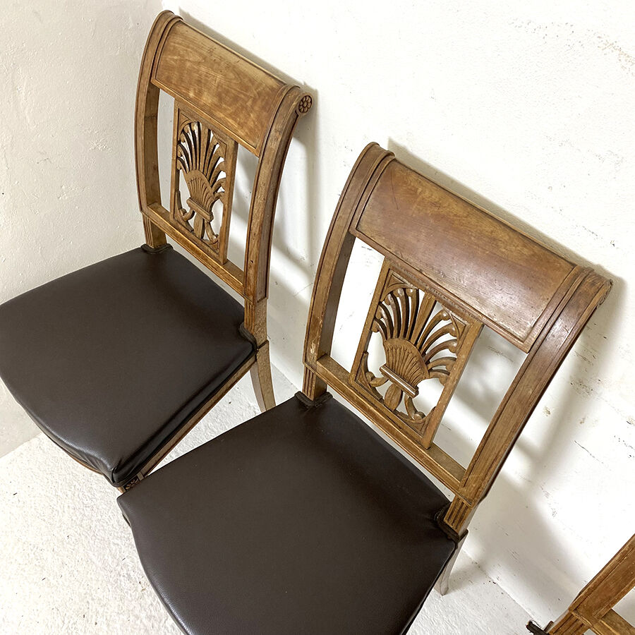 Set of 6 period chairs restoration