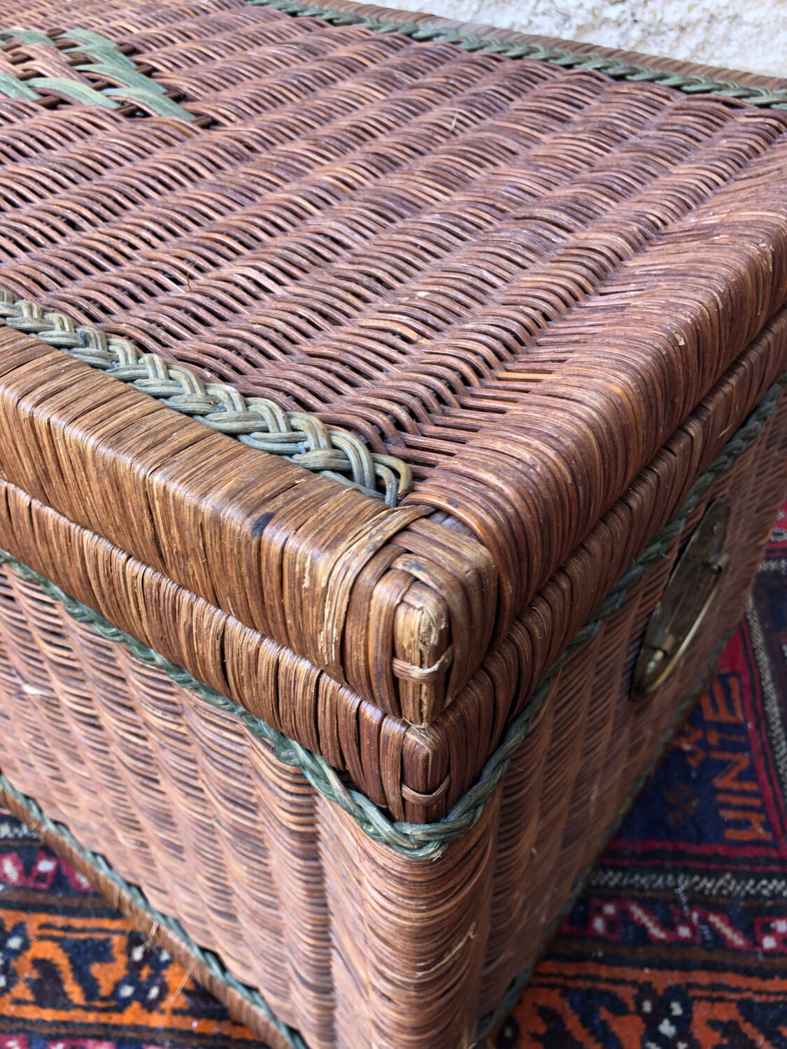Vintage wicker chest