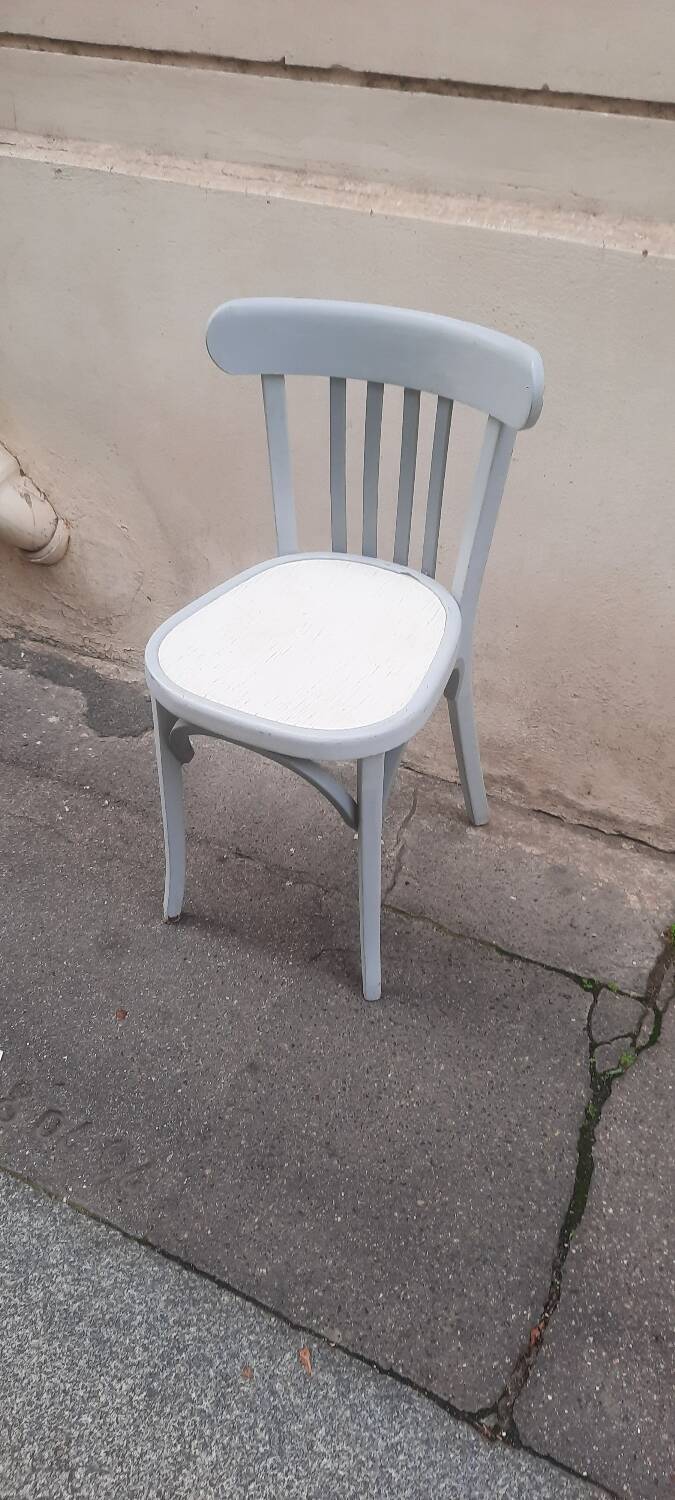 Painted wooden bistro chair