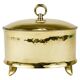 Boîte à couvercle ou bol en laiton Art Nouveau d’Otto Prutscher, Melzer & Neuhardt, années 1920