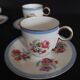 Epiag porcelain coffee cups Czechoslovakia floral decor