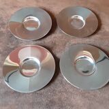 Set of 4 metal coasters or cup holders