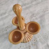 Serviteur de table sur pivot opaline de foire caramel