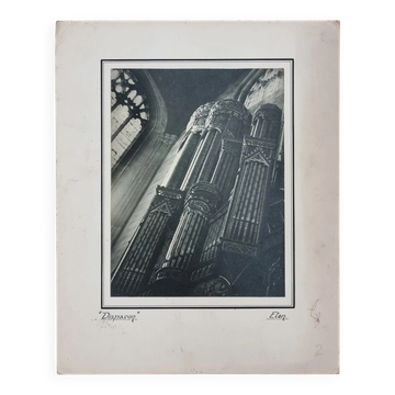 Vintage photo 'Diapason' – organ of Eton College Chapel, prizewinner 1943