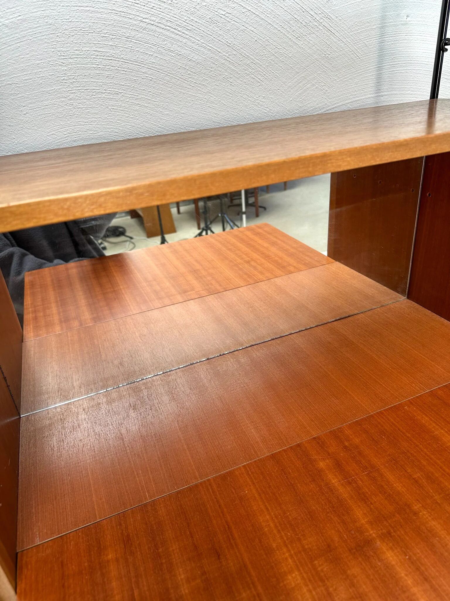 1960s Vintage Freestanding Walnut Shelving System by WHB