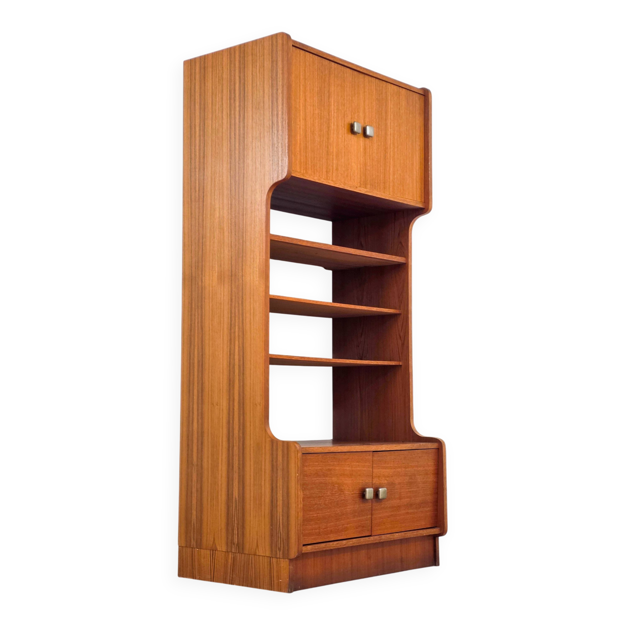 Scandinavian teak library from the 1970s