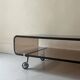 Michel Dumas Création - Smoked plexiglass coffee table for Roche Bobois 70