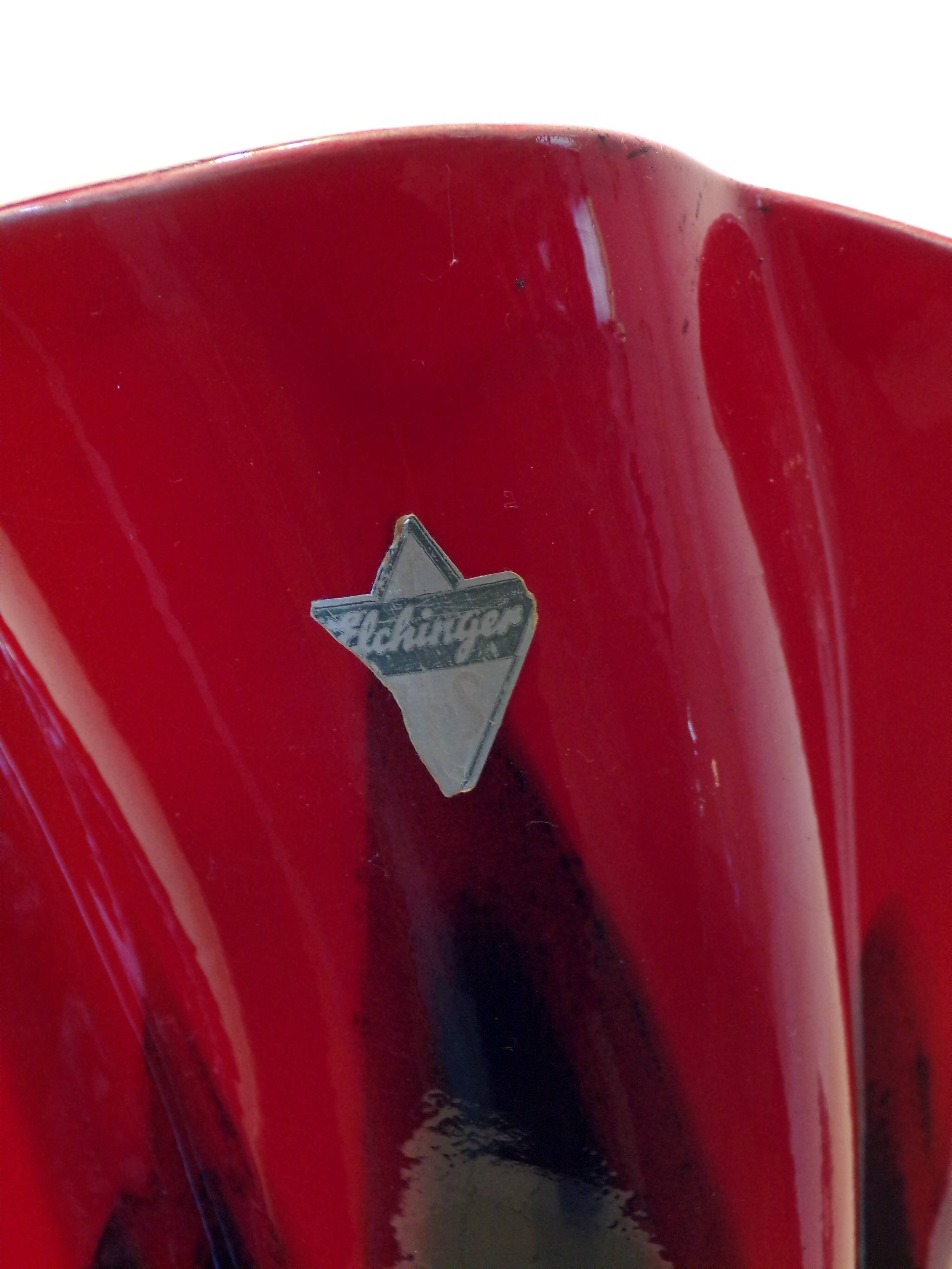 Elchinger quadrilobed handkerchief vase h=22cm