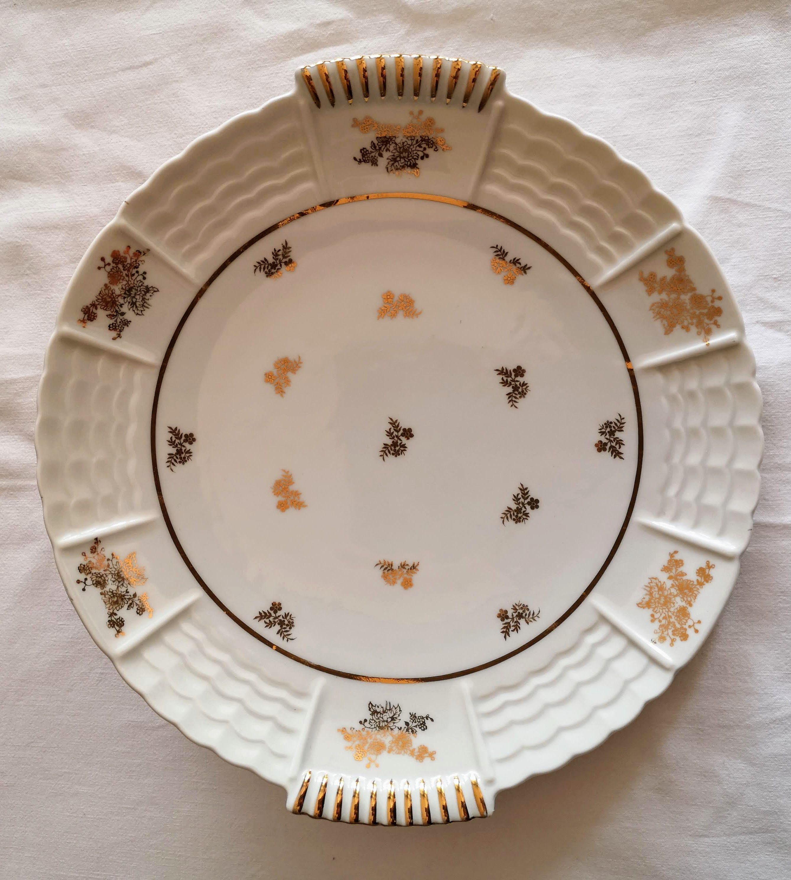 Assiette En Céramique Motif Lapin - 28 X 18 Cm - Vaisselle Décorative Pour Fruits, Salades, Desserts Et Décoration De Table