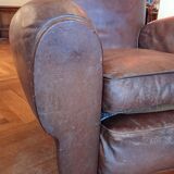 Vintage large club armchair moustache model