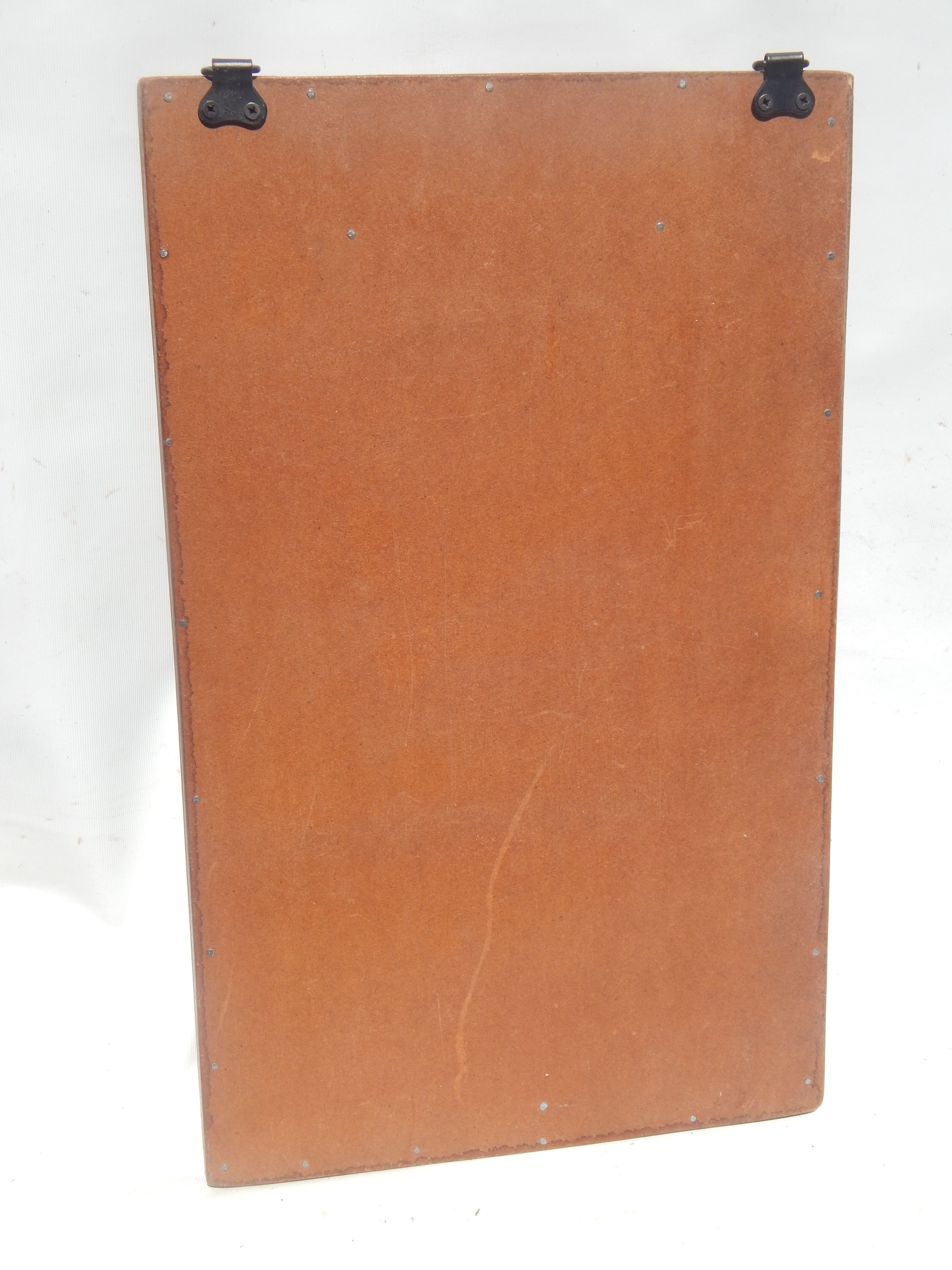 Mirror patine grey teck 27x44cm