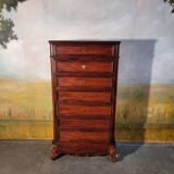 Chiffonnier grande commode en acajou époque xixème