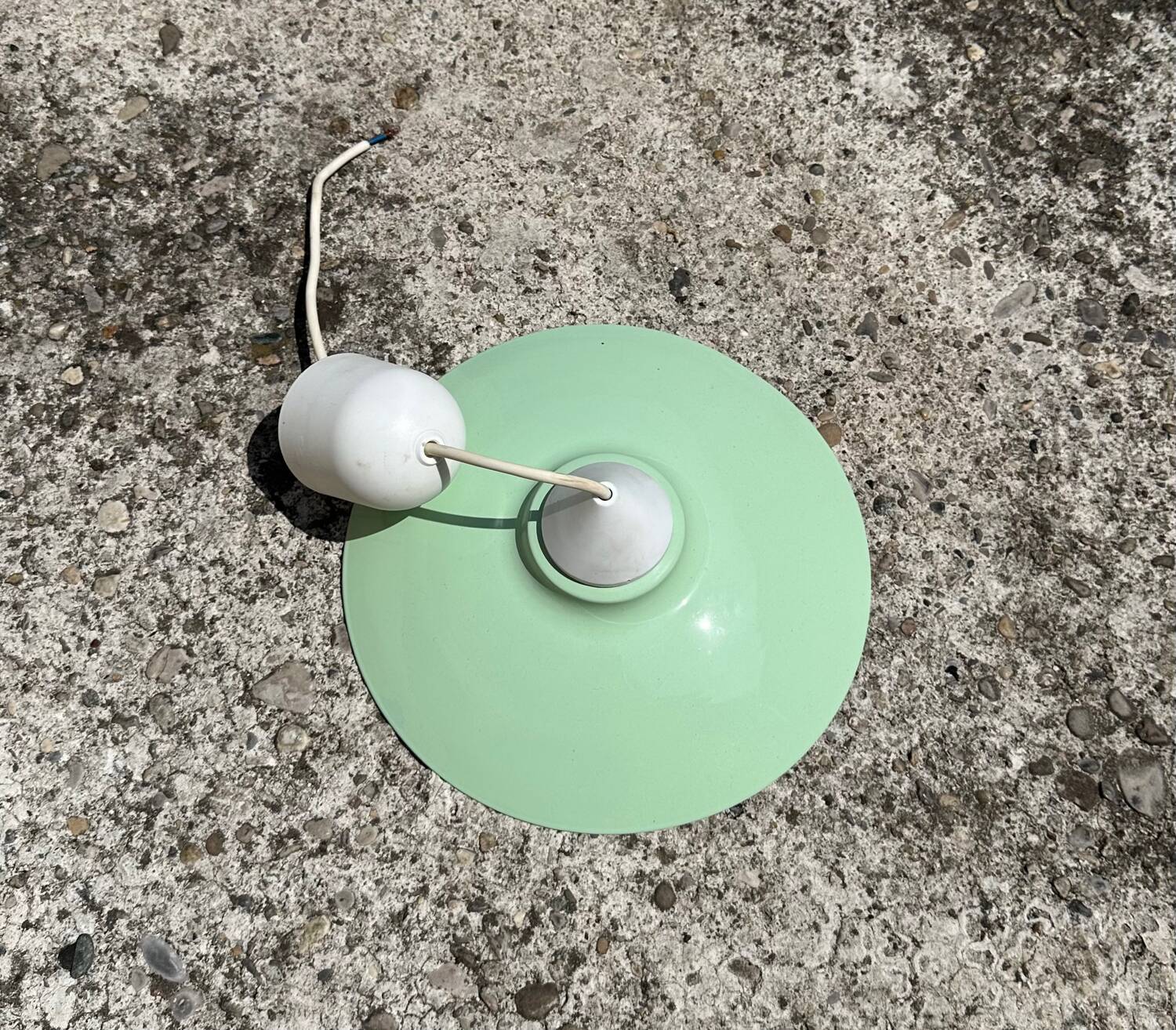 Pendant lampshade metal new paint vintage style