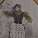 Old colorized photo Neapolitan early twentieth century