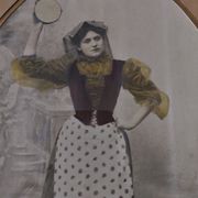 Old colorized photo Neapolitan early twentieth century