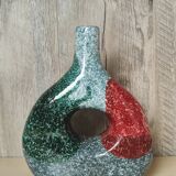 Tricolor handmade vase