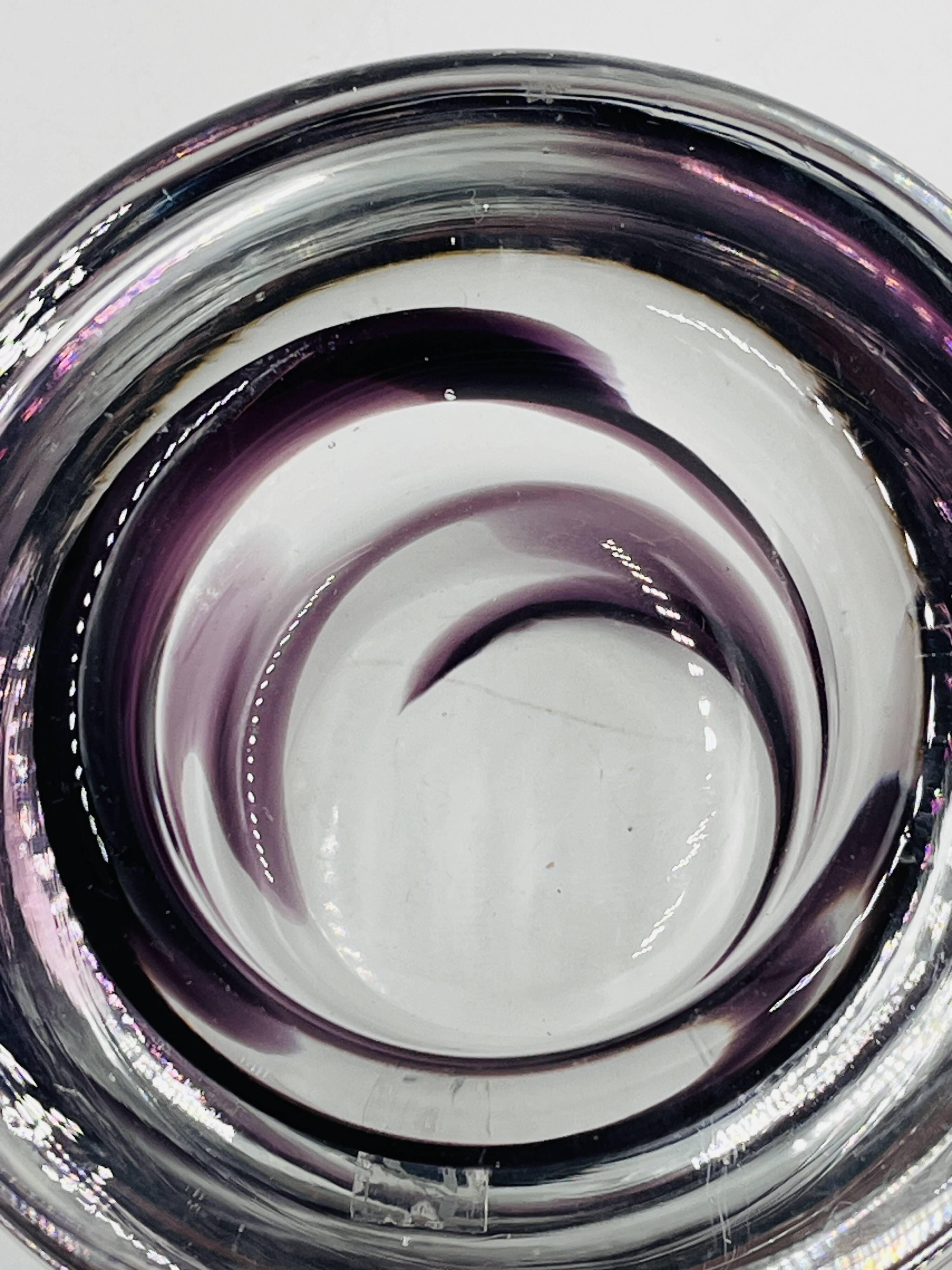 Set of two Kosta boda candlesticks by Anna Ehrner