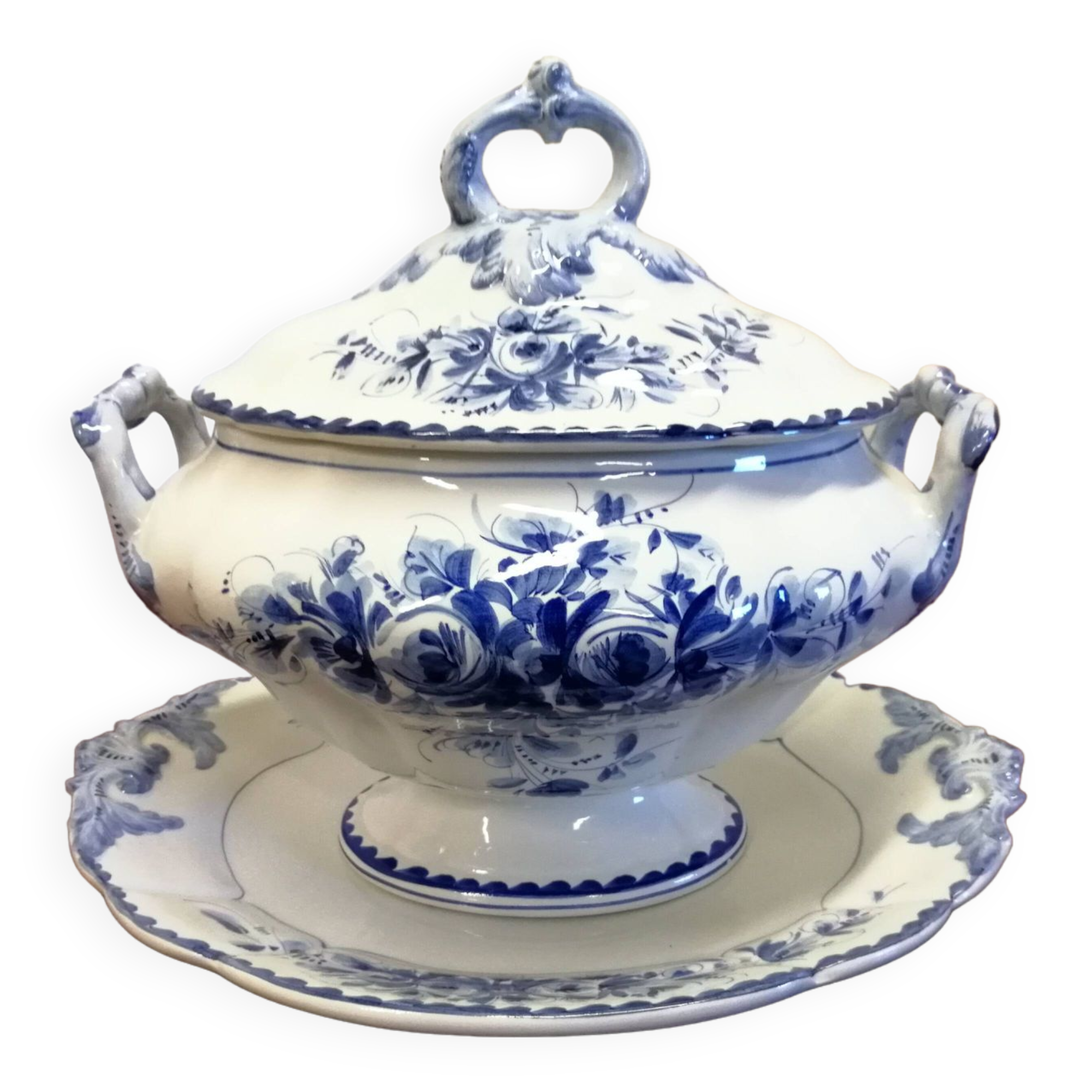 Ghibaudo Brouchier earthenware soup tureen