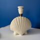Vintage ceramic shell lamp base - Cream white - Bo style