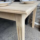Rectangular table in raw wood