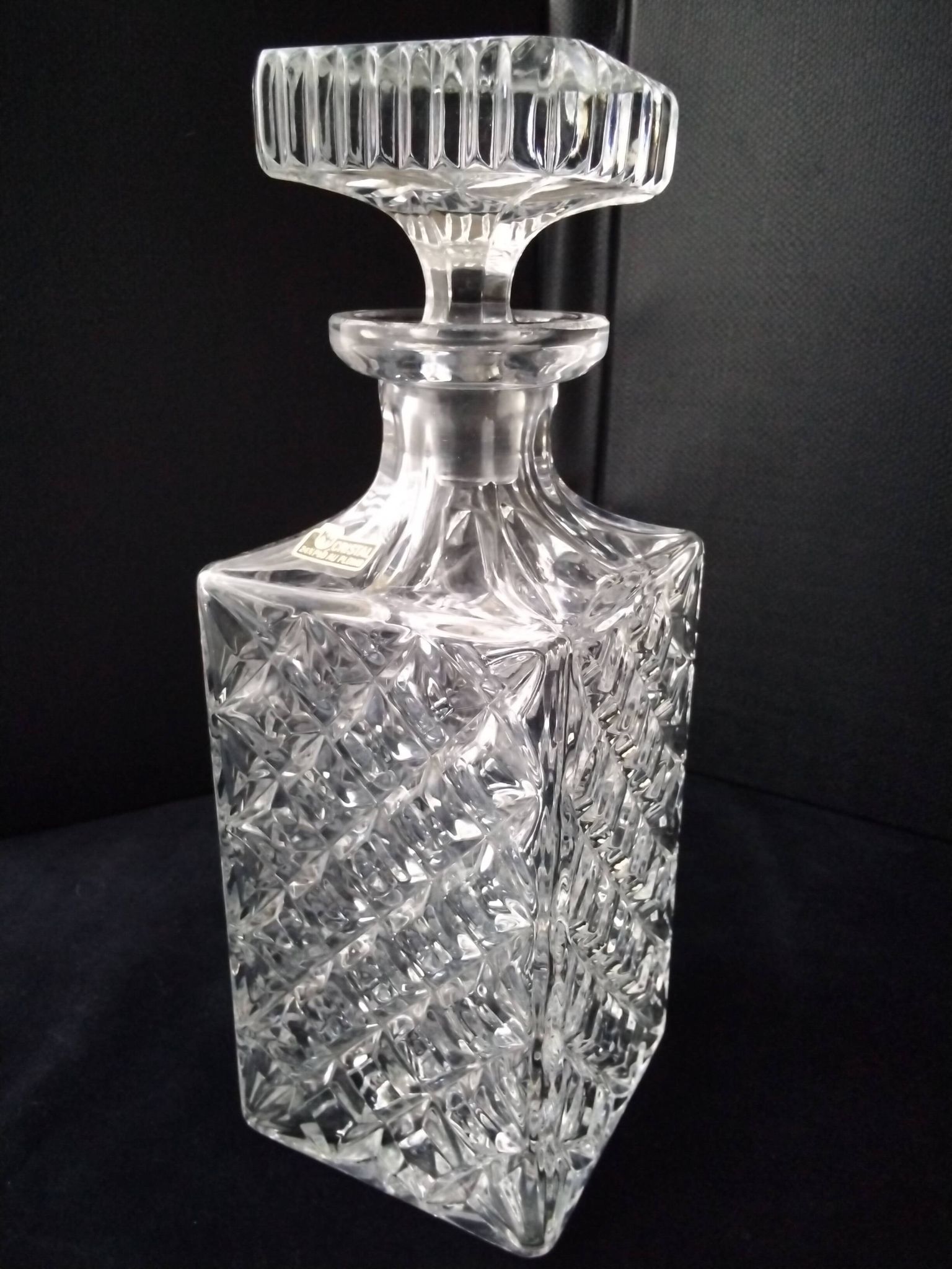 Carafe à whisky en cristal au Plomb 24 %