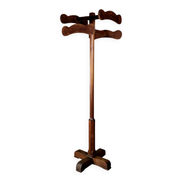 Porte-manteau en chêne, France, début XXe
