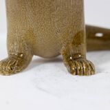 Valérie Courtet, Otter in chamotte and enameled stoneware. Contemporary work