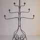 Grand Chandelier de Sol en Fer Forgé, 1950s