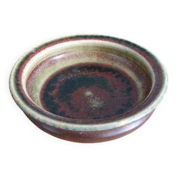 Stoneware bowl signed Fontgombault