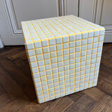 Cube carreaux céramique - table d’appoint - bout de canapé