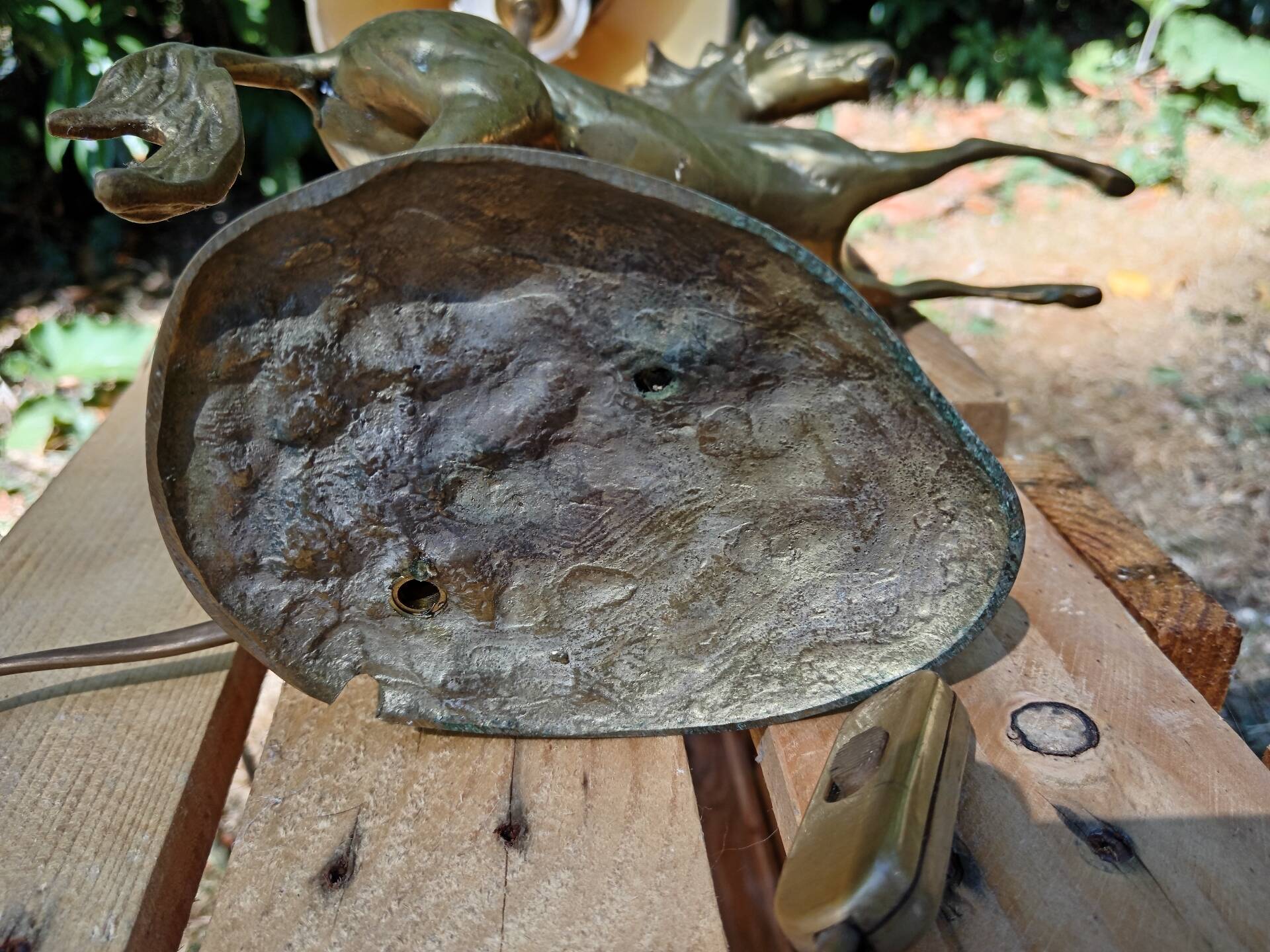 Vintage horse lamp