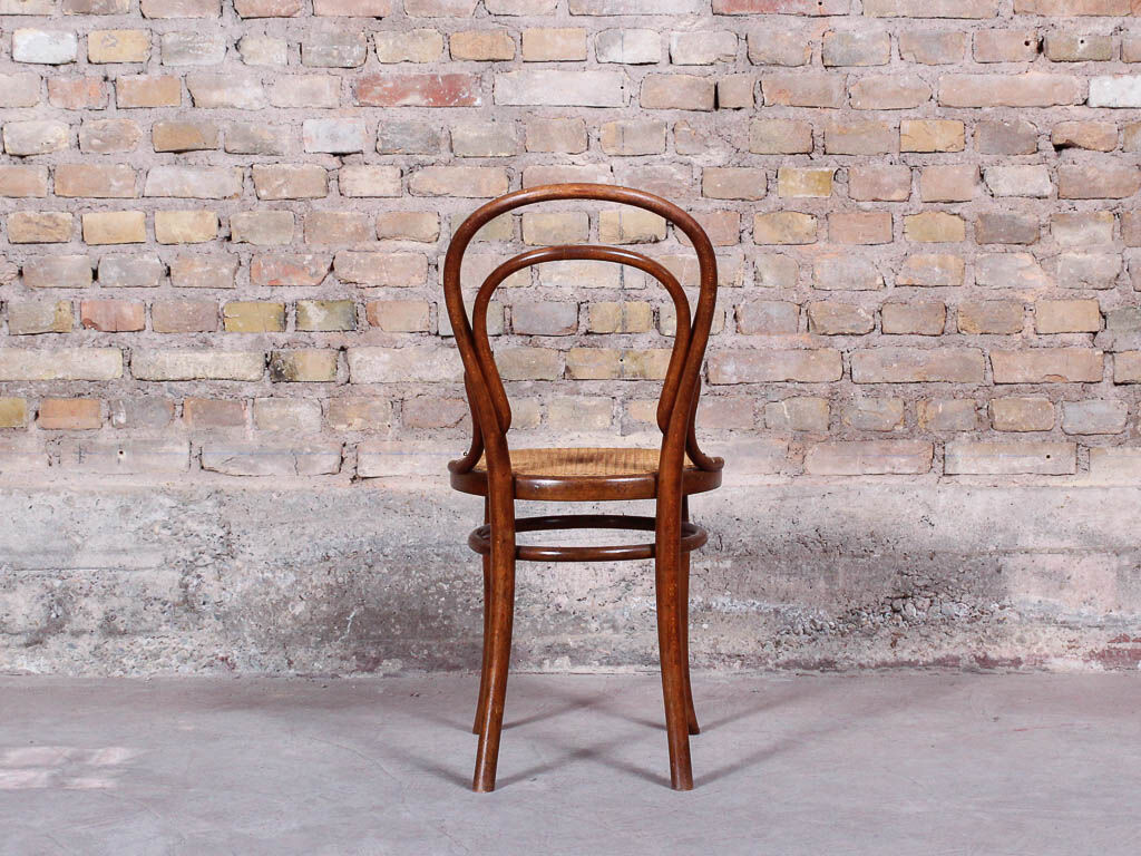 Chaise no.14 by michael thonet for thonet, hêtre courbé assise in cannage, autriche, circa 1859
