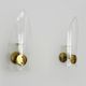 Pair of vintage italian wall sconces, Stilnovo Italy, 50s
