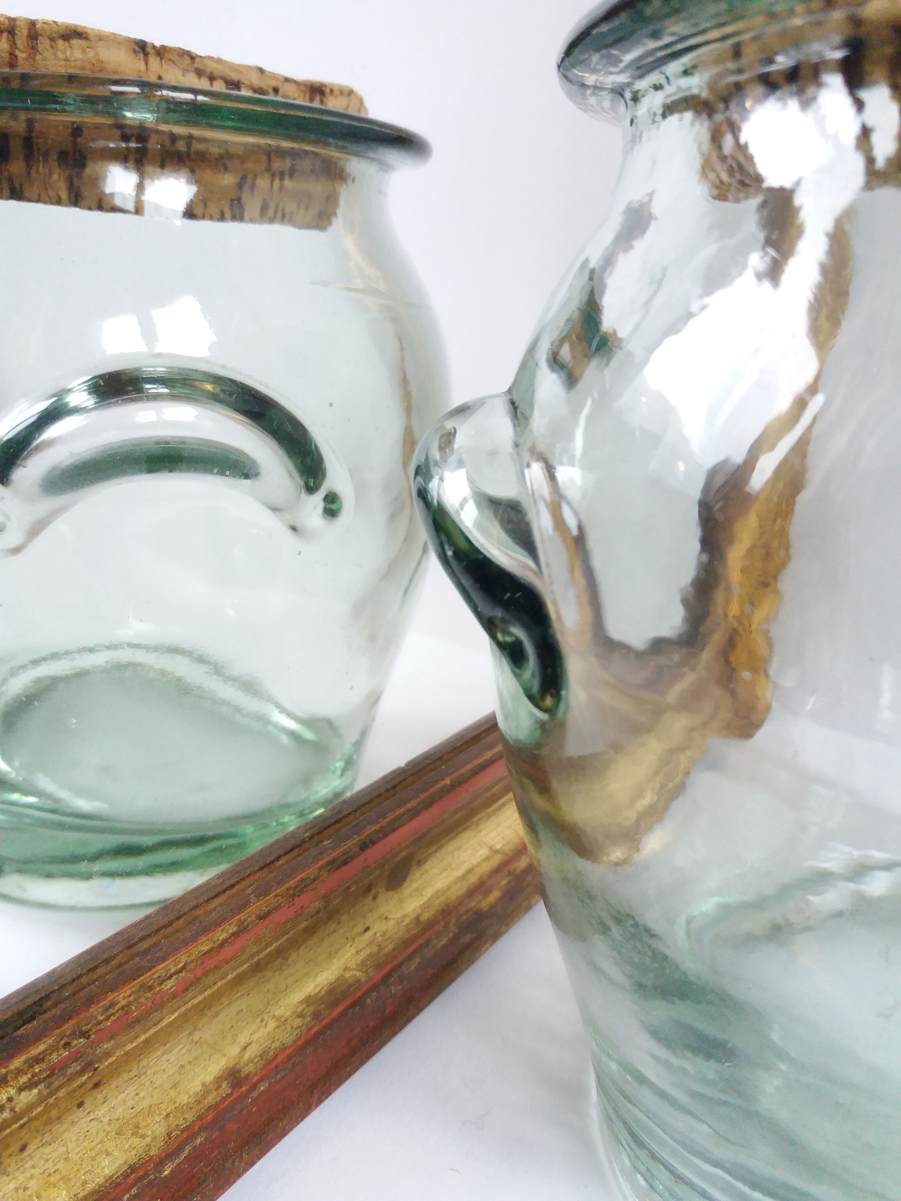 Vintage glass jar and cork