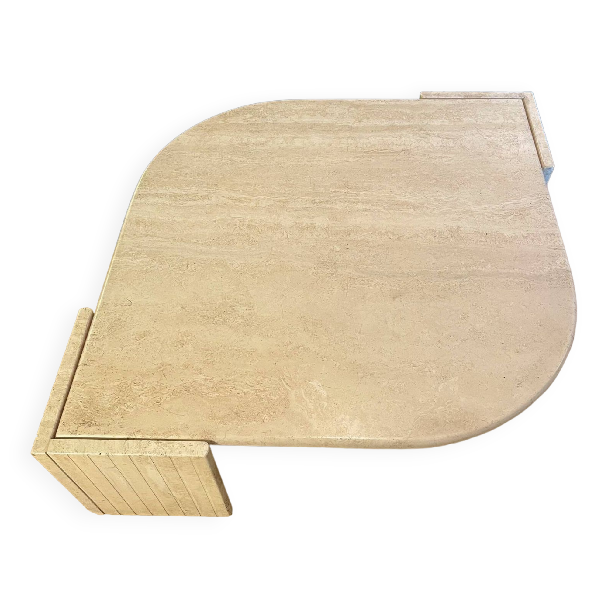Roche Bobois “eye” travertine table
