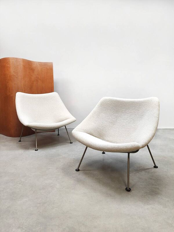 Ensemble de fauteuils lounge vintage Artifort 'Oyster' Pierre Paulin 1960