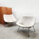 Vintage design Artifort 'Oyster' lounge chairs set Pierre Paulin 1960