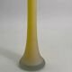 Vintage yellow glass paste vase