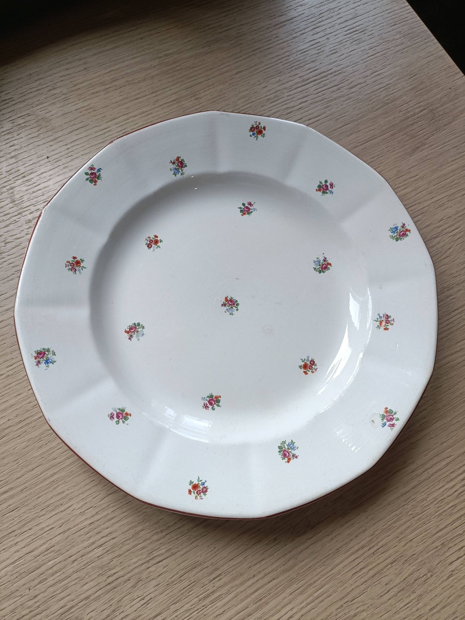 Grand plat Digoin Sarreguemines