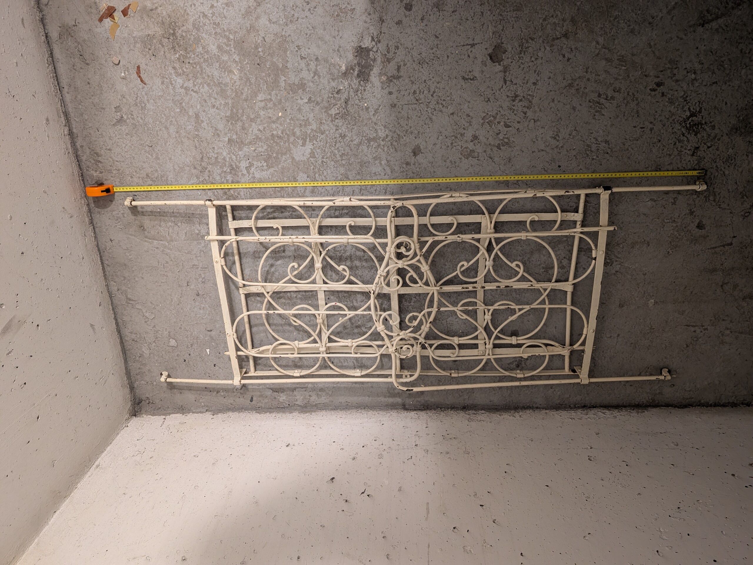 Vintage metal baby bed