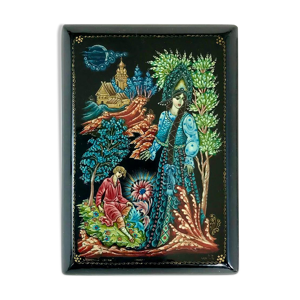 Boîte laquée Russe Palekh miniature