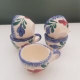 5 Quimper egg cups