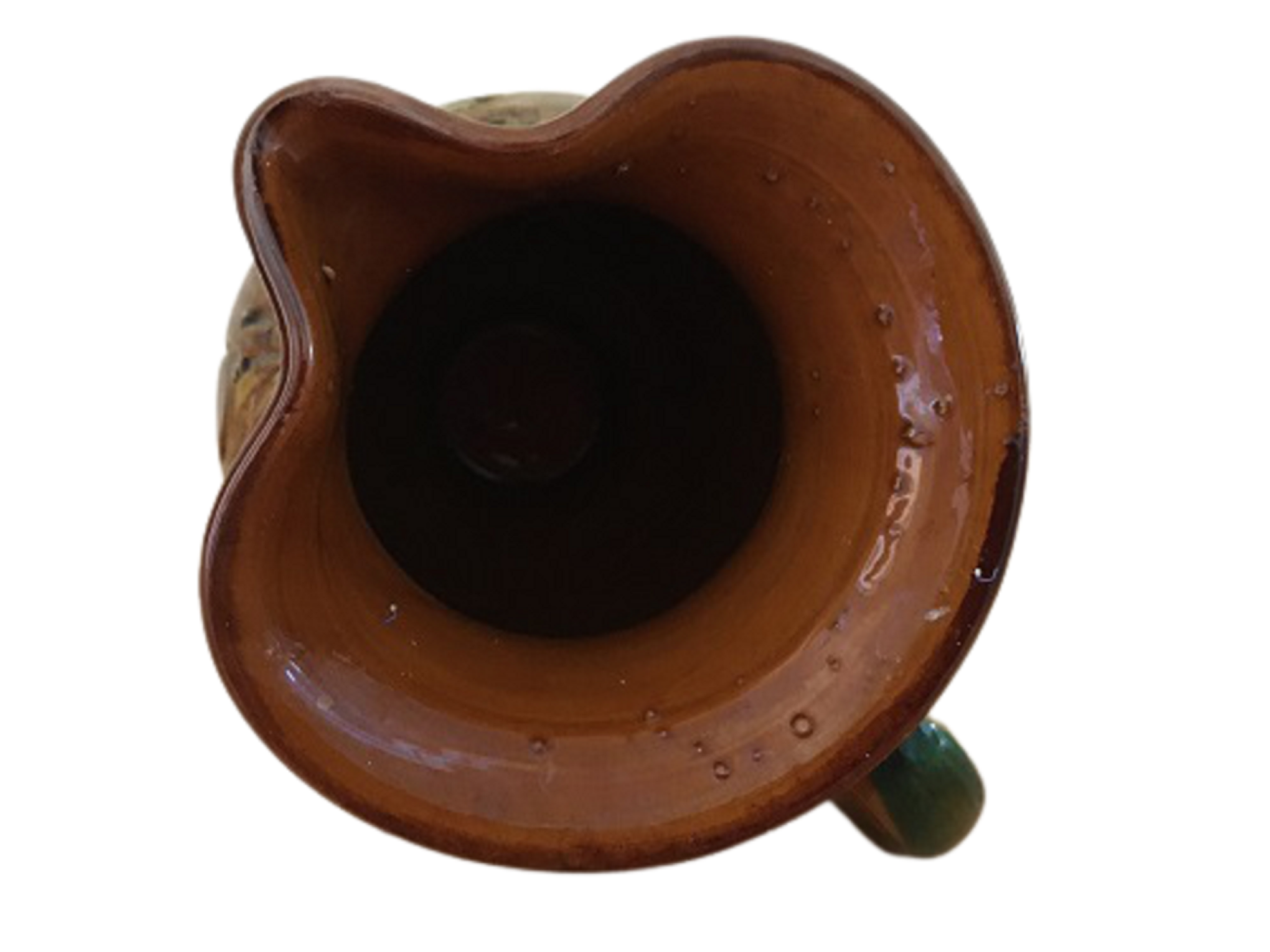 Vintage Pitcher Vase In The Colors of Autumn Ceramic