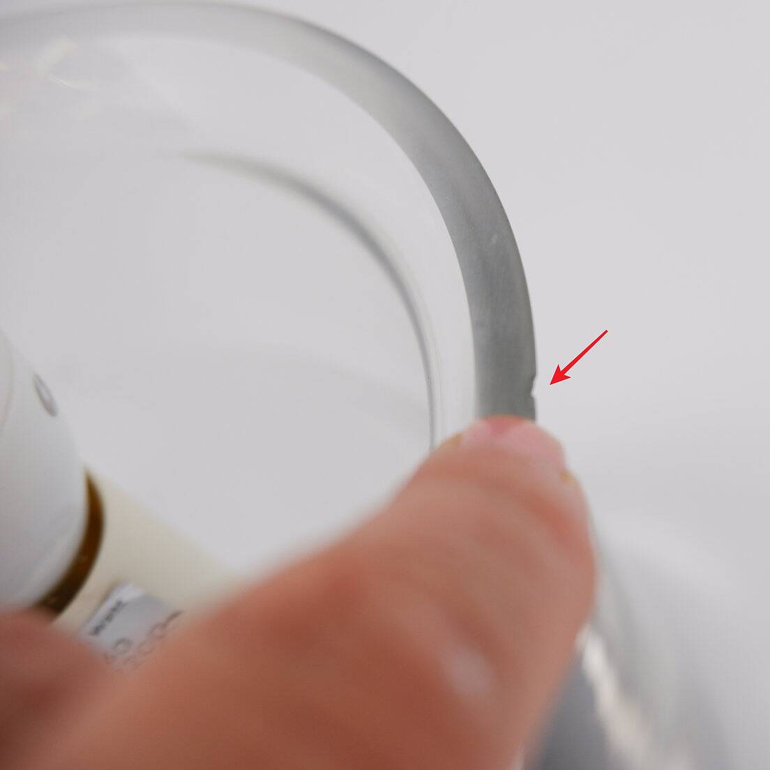 Peill & Putzler table lamp in white glass and chrome, 1970