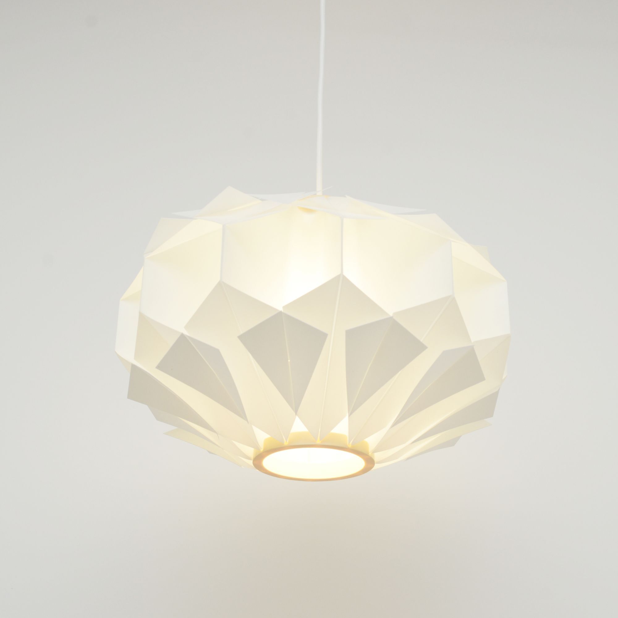 White lamp designed by L. Schioler for Hoyrup Denmark 1970