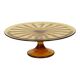 Amber Art Deco Cake Platter / Pastry Dish – Depression Glass