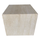 Cube en travertin table de chevet ou socle vers 1970-1980