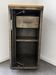 Metal and wood cupboard and drawer furniture