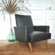 Black skai chair